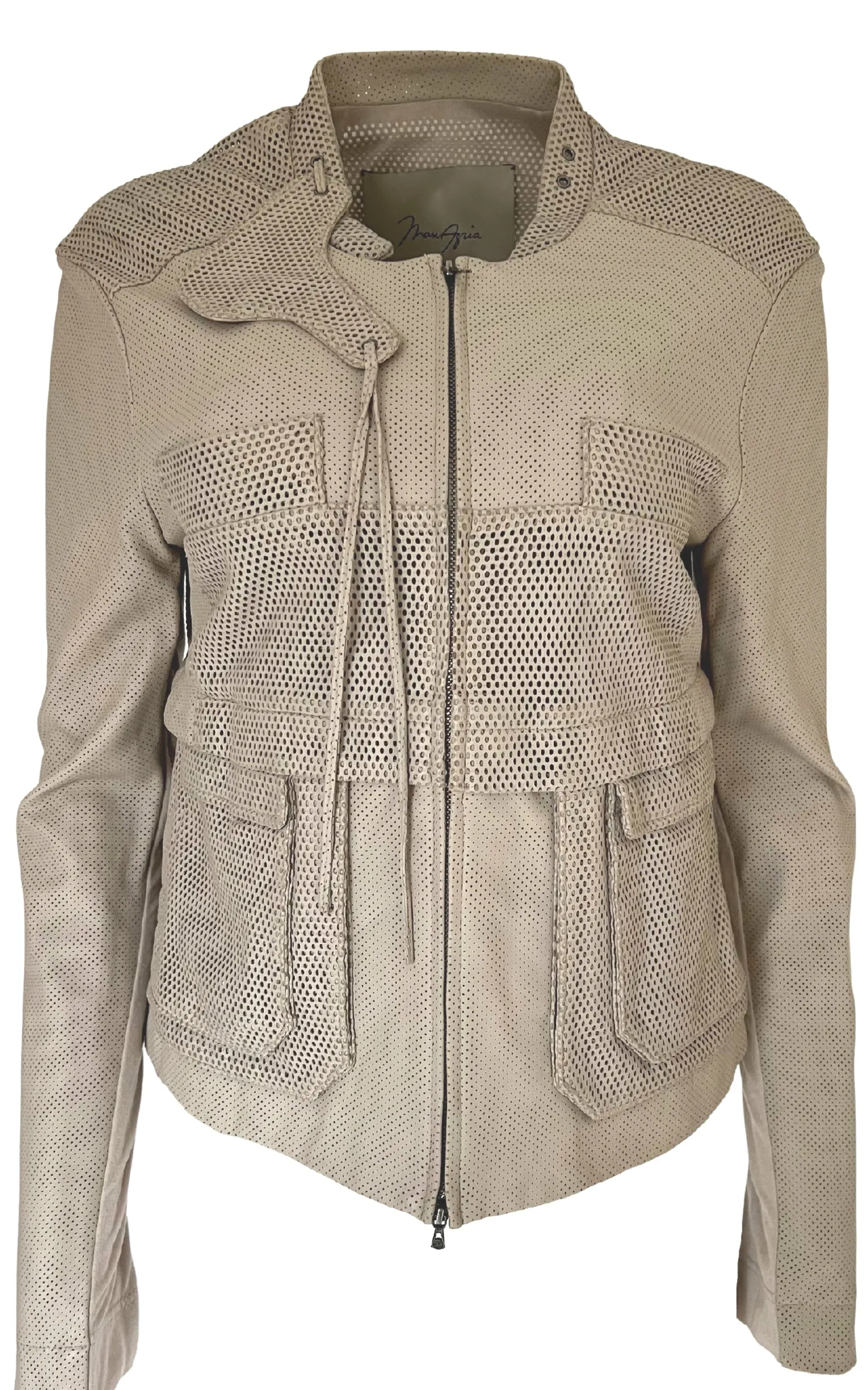 Perforated Leather Jacket