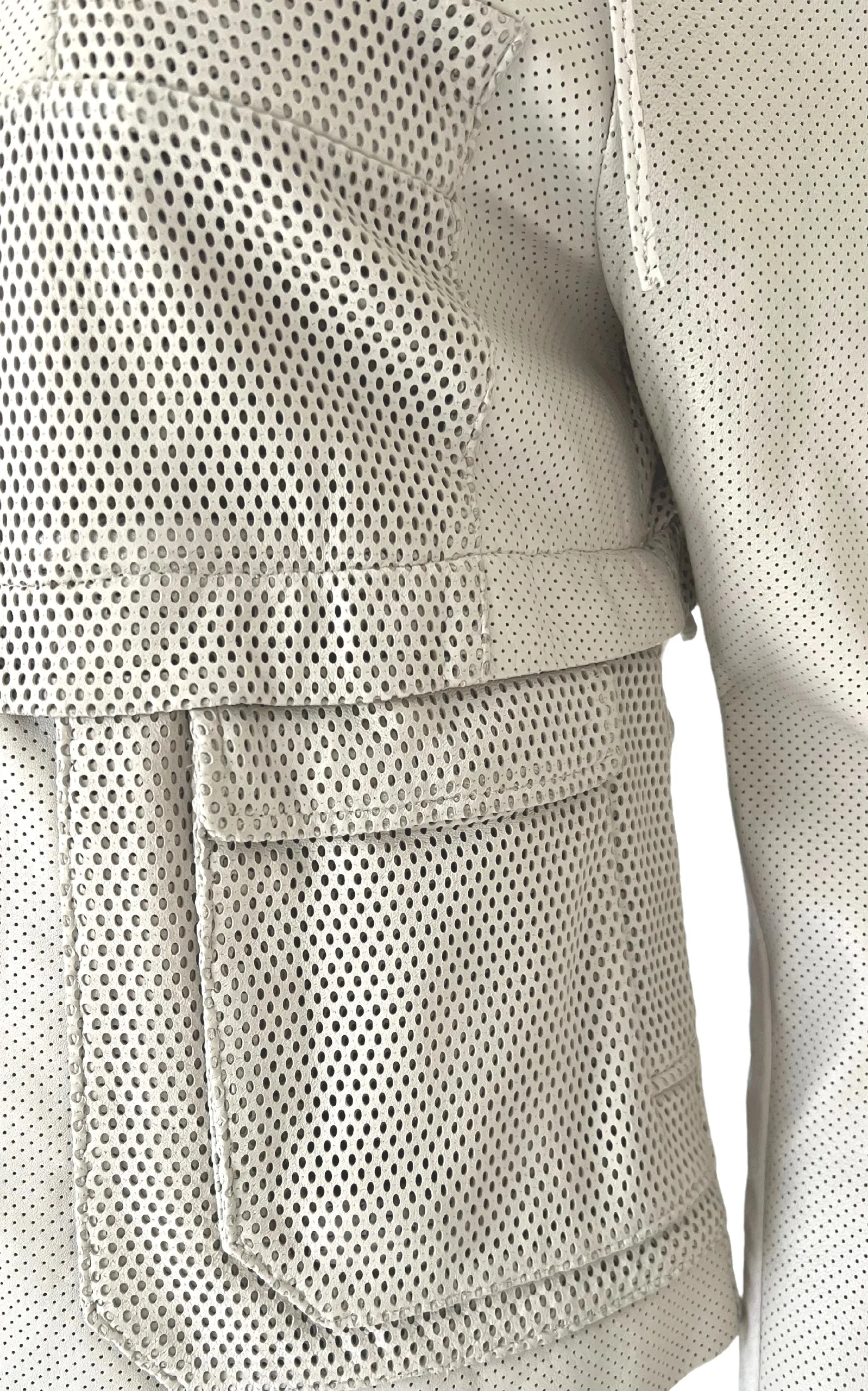 Perforated Leather Jacket