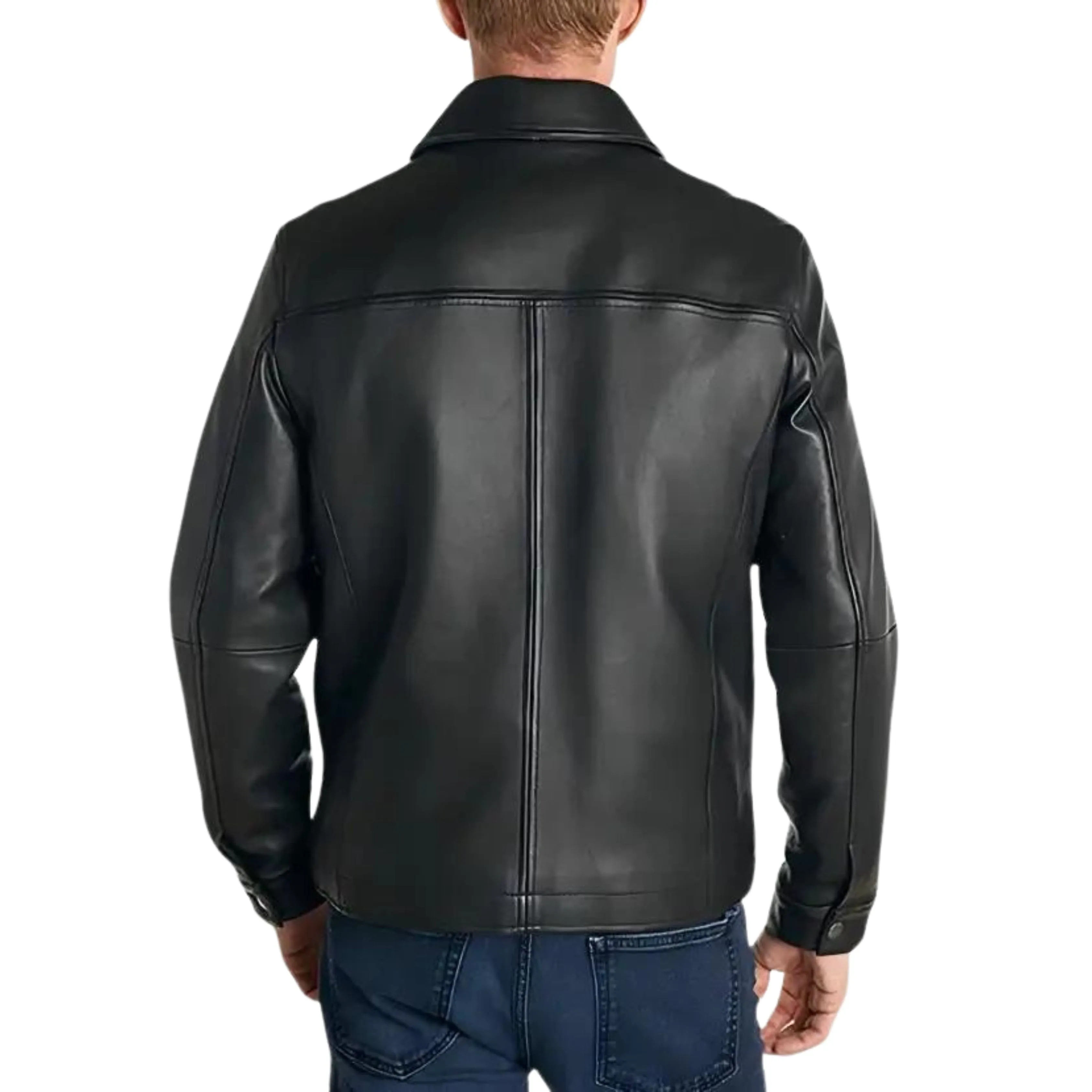 PERRY ELLIS - Classic Leather Jacket