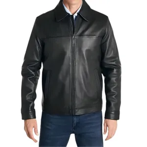 PERRY ELLIS - Classic Leather Jacket