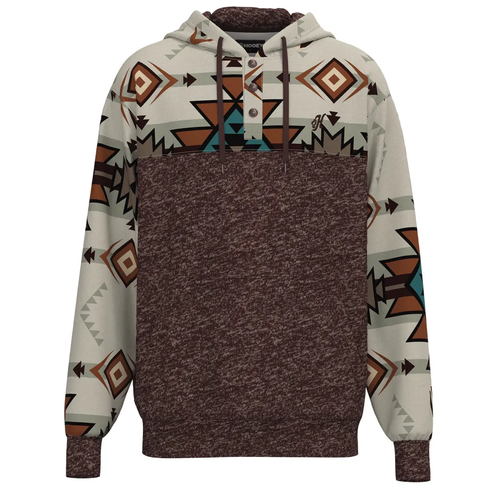 "Jimmy" Maroon w/Multi Color Aztec Pattern Hoody