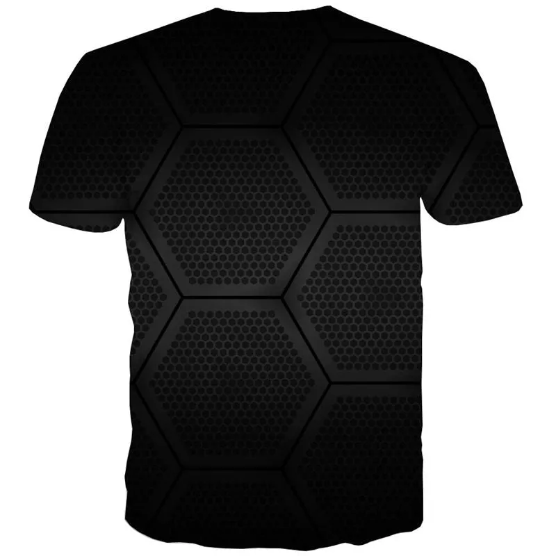 Regular hexagonal texture shirt special texture Casual shirt 3D Casual different art costume man