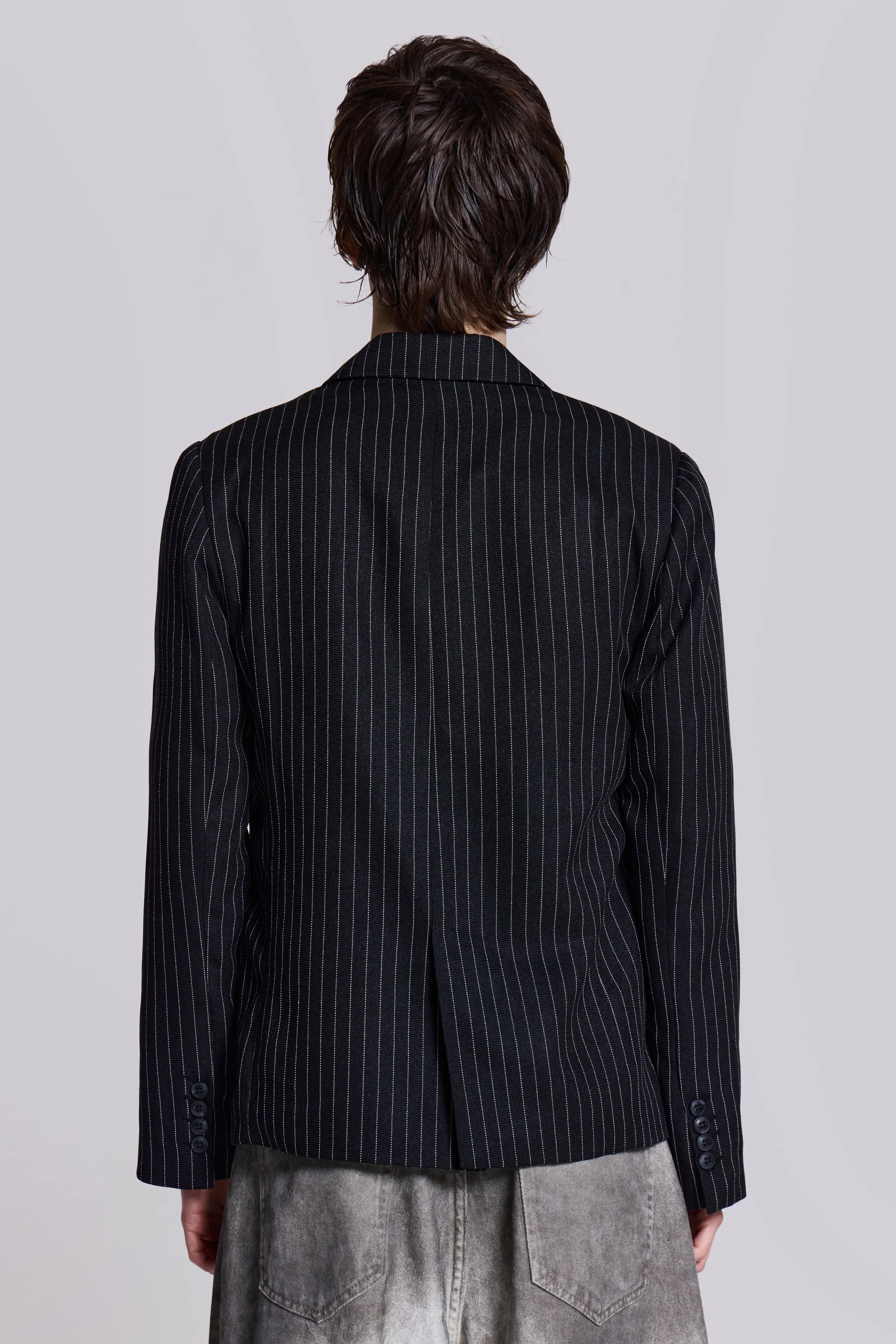 Slim Fit Pinstripe Blazer