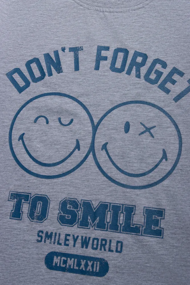 SmileyWorld Short Sleeve T-Shirt Grey