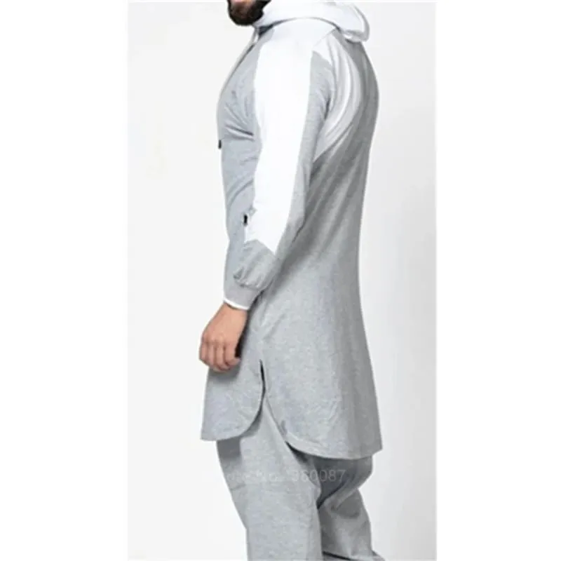 Stylish Islamic Long Hoodies for Modern Men in Various Colors