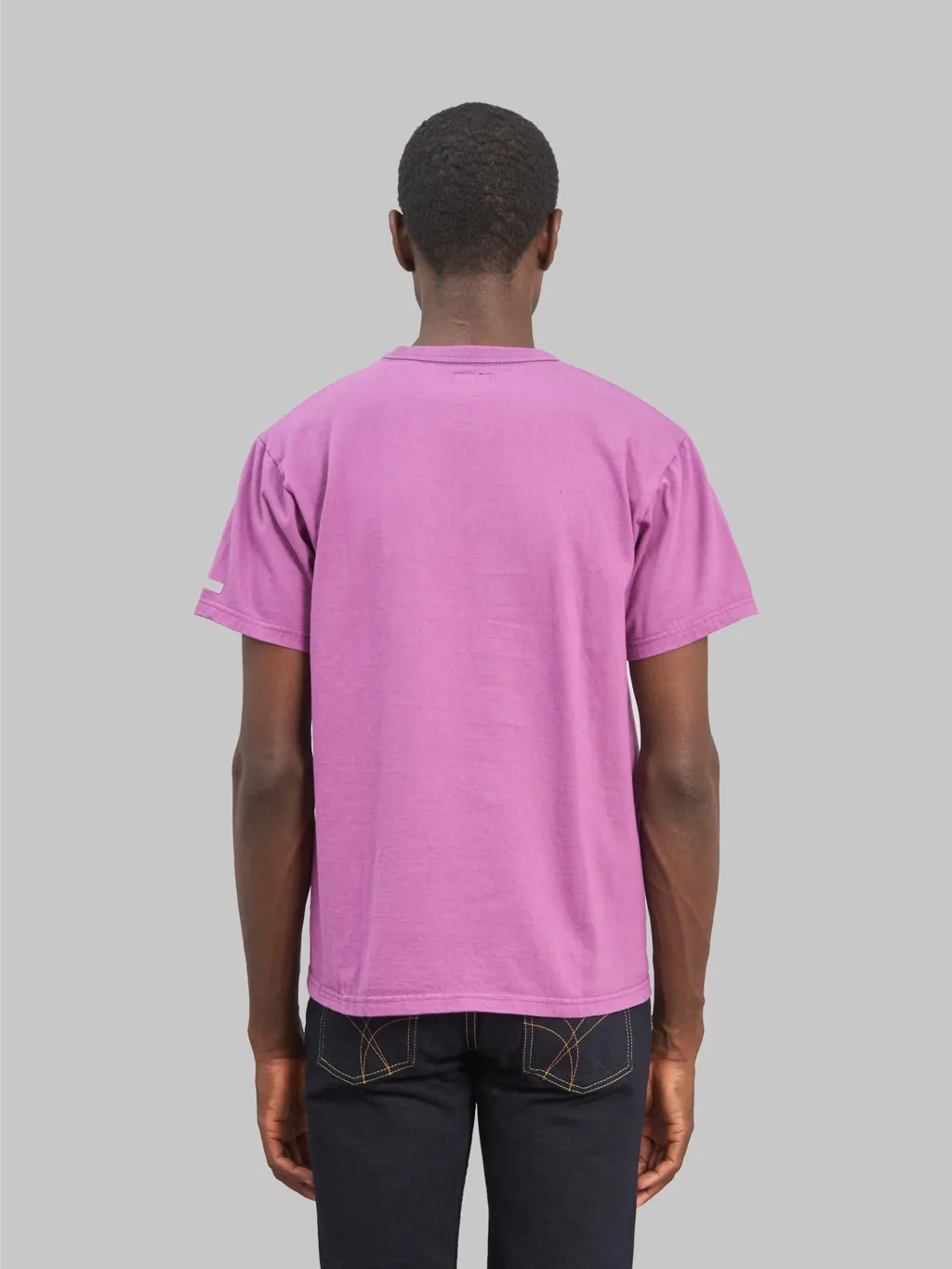 The Flat Head Loopwheeled Heavyweight Plain T-Shirt Purple