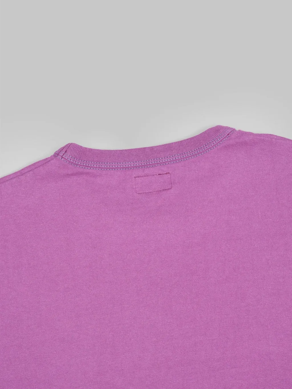 The Flat Head Loopwheeled Heavyweight Plain T-Shirt Purple