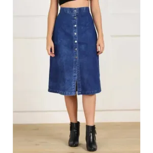 Trendy Denim A-line Skirt