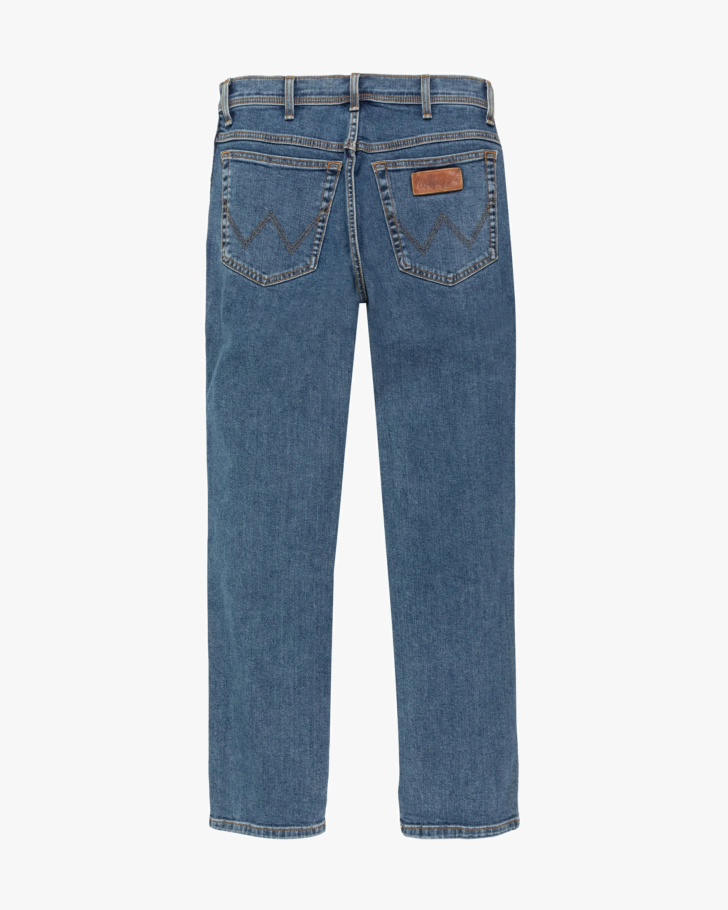 Wrangler Texas SLIM Mens Jeans - Stonewash Blue