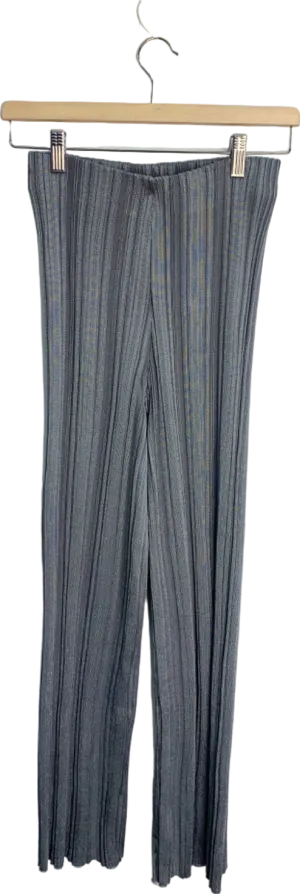 Zara Grey Ribbed Knit Pants Size S