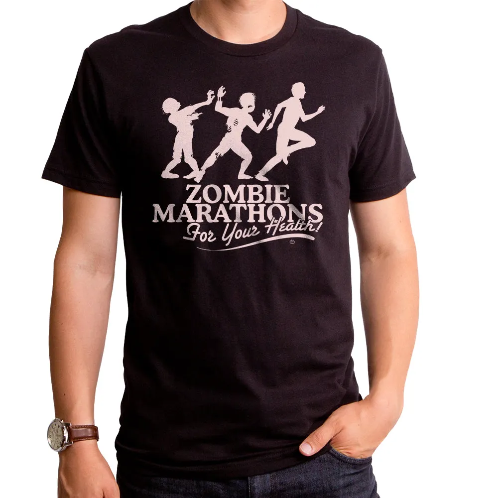 Zombie Marathons Adult T-Shirt